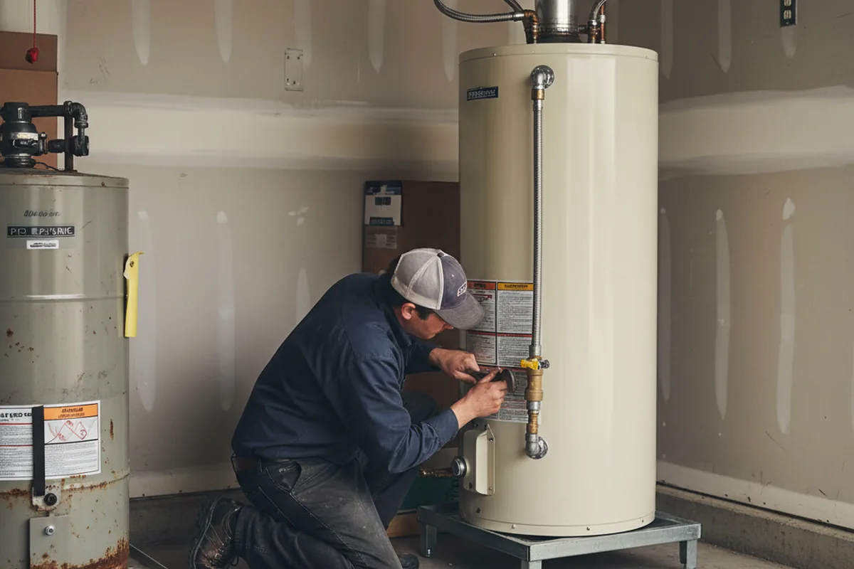 Water heater and shutoff valve replacement in Norcross